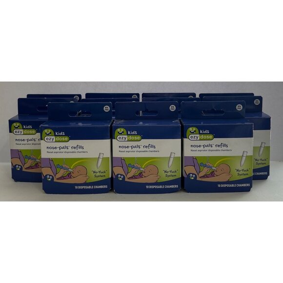 Kids Ezy Dose Nose-Pals Refills Other - 11 Kids Ezy Dose Nose-Pals Nasal Aspirator Disposable Chambers 10 Pack Refills